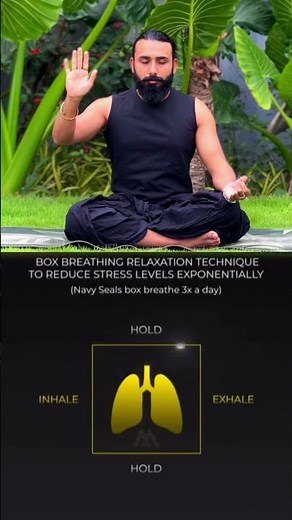 BOX BREATHING RELAXATION TECHNIQUE TO REDUCE STRESS LEVELS EXPONENTIALLY