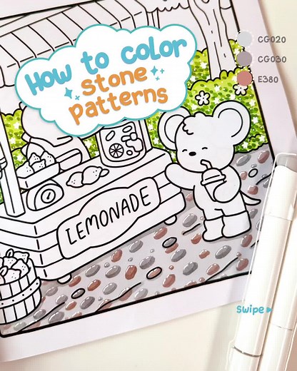 Creating Stone Patterns in Your Drawing with Ohuhu Alcohol Markers