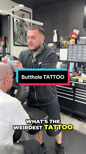 What’s your opinion on tattoos in strange places?#luckyoneink #weirdtattoos #fairfield