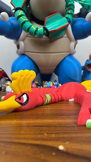 3d printing Ho-Oh!!!! Filament by @spectrumfilaments Printed using @josefprusa Prusa XL Model by @bigsimi_maker #pokemon #3dprinting #asmr #articulated #Ho-oh #prusa | LM3D