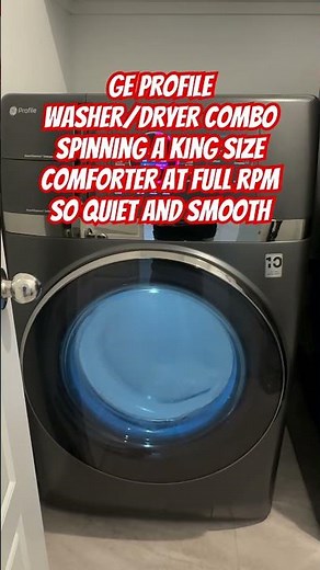 GE Profile Washer/Dryer Combo is extremely quiet and smooth.