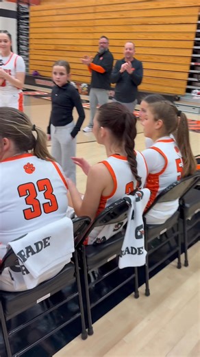 Senior night introductions! Senior and their parents shared their last handshake on our home court tonight. Congratulations seniors! 👵🏻 | Waverly Lady Tigers Basketball