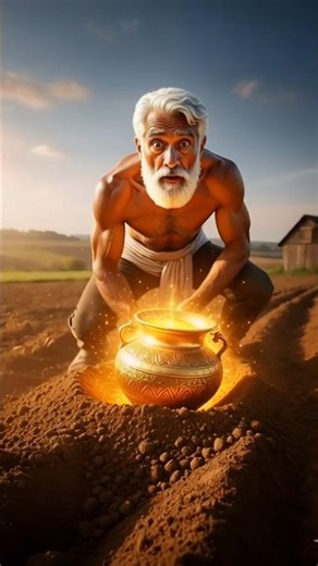 A farmer and a pigeon were digging in the field.#farmer #kabutar #ai