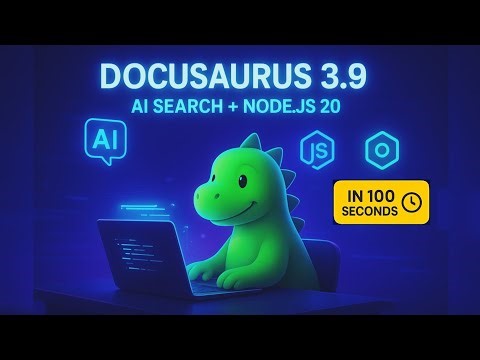 Docusaurus 3.9 Is Here! AI-Powered Search, Node.js 20+, and Faster Docs! 🚀 #Docusaurus #WebDev #AI