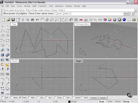 Learning Rhino---Lines & Polylines