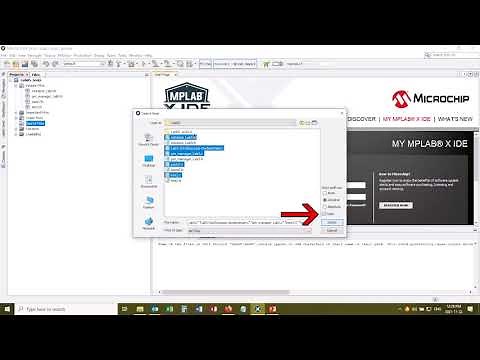 Demo of Adding Files to an MPLAB Project
