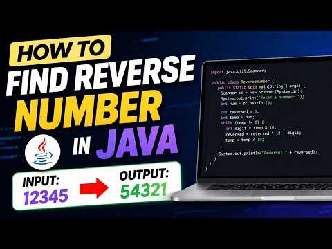 How To Find Reverse_Number.#java #codingforbeginners #mathbasics .Reverse_number kyse nikale