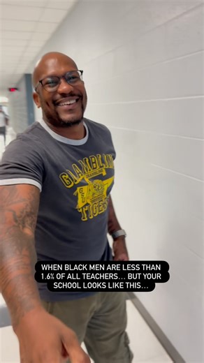 I’m often told that I am a unicorn in the world of education… but at my school, I’m part of a tribe of Black male educators who can be seen in every hallway throughout our building. Black men make up less than 1.6% of all teachers in America… but at Charles R. Drew High School, they are seen EVERYWHERE! Today I got to dap up, hug, and shake hands with over 30 Black male educators who show up every day for our students… modeling excellence, leadership, and care in ways that can’t be measured on a