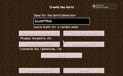 Are Minecraft seeds the same on Bedrock and Java?