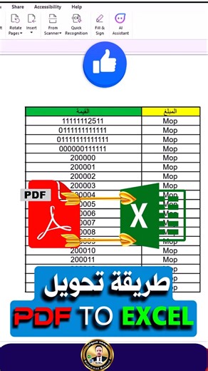 41K views · 570 reactions | أسرار Excel: طريقة تحويل ملفات Pdf to Excel  اكتشف السر . . #office2013 #Office2016 #office2021 #اوفيس #office #Excel #microsoftexcel #convert #wordtips #excelHacks | نبذة ابداعية | Facebook
