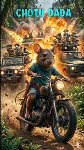 The Most Dangerous Mouse in the Forest! 🐭💥🏍️ #shorts #mouse #warzone