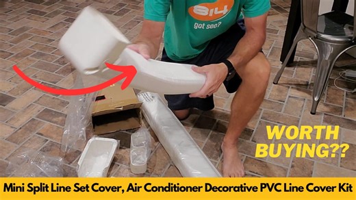Watch Worth It? Mini Split Line Set Cover, A/C PVC Line Cover Kit on Amazon Live