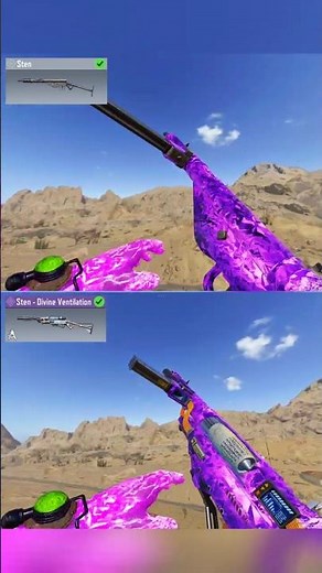 Sten With Aether Crystal Camo CODM