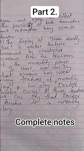 Doctor Faust as morality play #englishlanguage #notes #completeanalysis #dramaclips #ytshorts#drama
