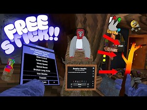 This Gorilla Tag Copy has FREE FOREST GUIDE STICK! EVERY COSMETIC, LOTS OF MODS AND MORE!!