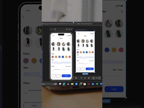 Design a clean modern product filter page with me in Figma