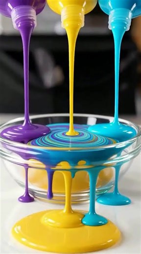 Vibrant Multicolor Paint Pouring to Catchy Music Beats – Mesmerizing Art in Motion