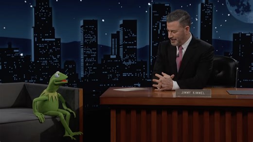 Kermit being interviewed by Jimmy Kimmel is as delightful as you'd expect