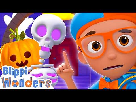 Blippi Goes Inside a Haunted House! 🎃🏚️ 2026 Cartoons | Blippi Educational Videos for Kids