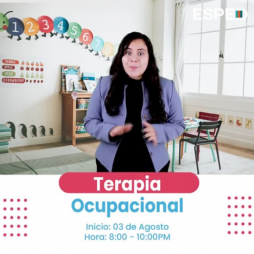 #EspecializaciónEsped l ¿Sabes cómo mejorar las habilidades motoras y sensoriales en tus niños? En nuestra 𝐞𝐬𝐩𝐞𝐜𝐢𝐚𝐥𝐢𝐳𝐚𝐜𝐢𝐨́𝐧 𝐞𝐧 𝐓𝐞𝐫𝐚𝐩𝐢𝐚 𝐎𝐜𝐮𝐩𝐚𝐜𝐢𝐨𝐧𝐚𝐥: 𝐄𝐬𝐭𝐫𝐚𝐭𝐞𝐠𝐢𝐚𝐬 𝐬𝐞𝐧𝐬𝐨𝐫𝐢𝐚𝐥𝐞𝐬 𝐲 𝐦𝐨𝐭𝐫𝐢𝐜𝐞𝐬 𝐞𝐧 𝐭𝐫𝐚𝐬𝐭𝐨𝐫𝐧𝐨 𝐝𝐞𝐥 𝐧𝐞𝐮𝐫𝐨𝐝𝐞𝐬𝐚𝐫𝐫𝐨𝐥𝐥𝐨 aprenderás a mejorar las actividades de tu niño. ¿𝐐𝐮𝐞́ 𝐚𝐩𝐫𝐞𝐧𝐝𝐞𝐫𝐚́𝐬? - Estudia el enfoque de integración sensorial. - Estudia la historia de la Terapia Ocupacional. - Conoce de 