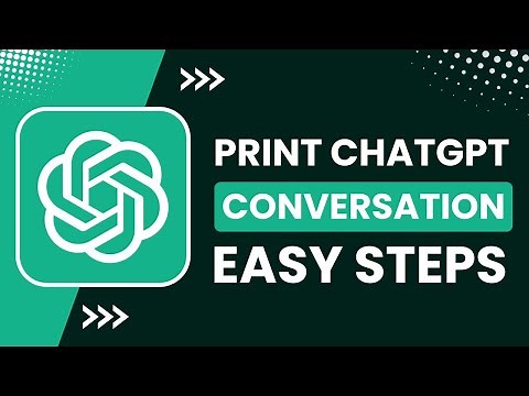 How to Print ChatGPT Conversation !