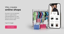We create online shops - HTML5 Template by Nicepage