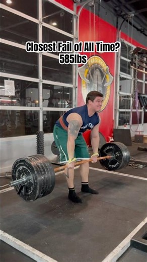 Deadlift Fail w/ 585 lbs