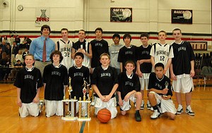 Eighth Grade Basketball Team Celebrates Perfect Season