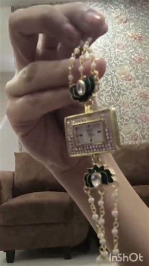 trending Kundan watch under 400 meesho two in one bracelet and watch review#unboxing #review