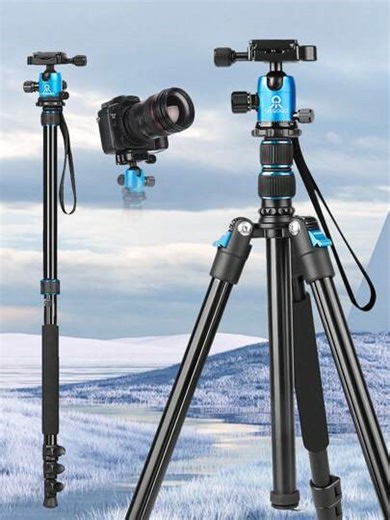 55-Inch Heavy Duty Aluminum Camera Tripod With Handbag And Phone Stand - Compatible With Monocular Camera, Phone, Projector, Ring Light For Easy Storage And Carrying (Red) For Iphone Android Phone Mobile Phone For Handheld Selfie, Outdoor Activities, Interviews, Live Streaming Suitable For Photography And Video Recording,Photo Selfie Video Recording Zoom Meeting, Handheld Selfie, Outdoor Activities, Interviews, Live Streaming,Vlogging | SHEIN
