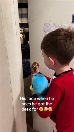 He asked for a desk to do his homework on 😭🥹🫶 | Desk