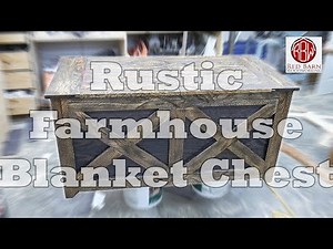 A Rustic Farmhouse Blanket Chest (with a twist)