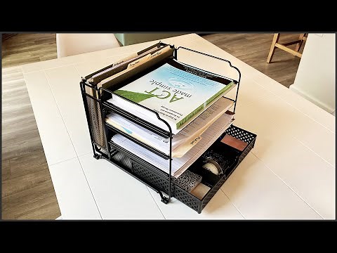 How To Assemble A Simple Trending 4-Tray Desk Organizer