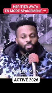 Héritier wata dit vrai 🙏 #apaisement mode activé ⛔ | Pathy Manteka
