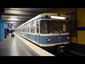Munich U-Bahn trains at Sendlinger Tor station (Lines U3 & U6)