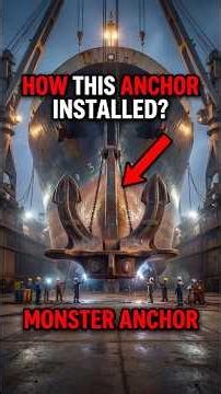How Giant Ship Anchors Are Installed? #shorts #ocean