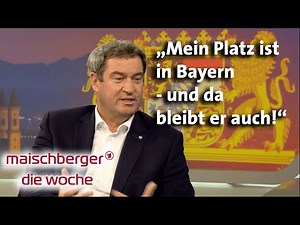 Markus Söder bei maischberger die woche 26 08 2020
