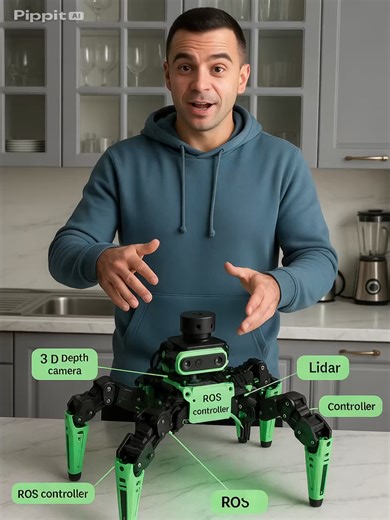 JetHexa ROS Hexapod Robot Kit SLAM Mapping and Navigation Enabled, Jetson Nano Powered#qualastore #gadget #hotdeals #drone #usa_tiktok #onlineshopping #trend #newtech #robot #ai