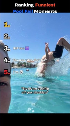 Ranking Funniest Pool Fails 😭😂