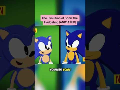 the evolution of sonic the hedgehog (animated) #sonic #sonicthehedgehog