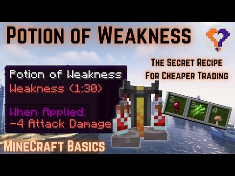 Minecraft Basics - How to Make Potion of Weakness