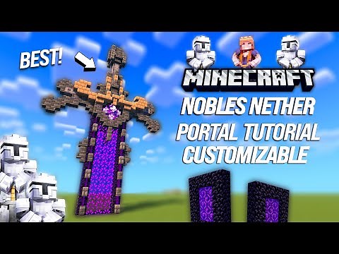 Minecraft Noble Nether Portal Tutorial [Aesthetic] [Customizable] [1440p]