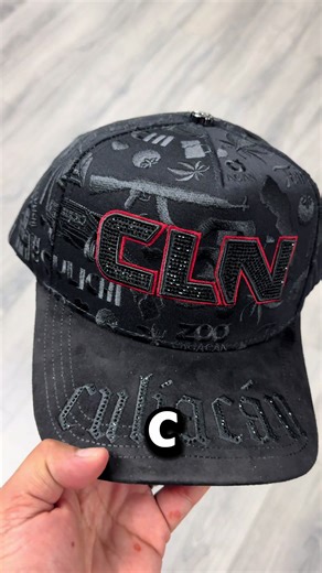 CLN Culiacan Black Red Full Embroidered Crystal Edition disponible plebada. Manejamos ventas por mayoreo. #culiacan #sinaloa #mexico #usa #tiktokshop