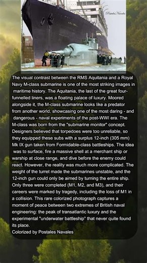 THE M-CLASS SUB AND THE RMS AQUITANIA ⚓