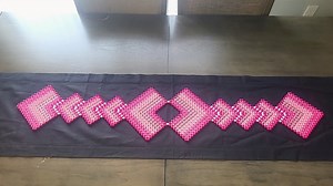 Ombre Pink Heart Table Runner. Use for Any Occasion. - Etsy