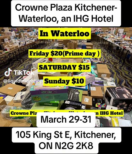Mega Treasure Sale at Crowne Plaza Kitchener-Waterloo