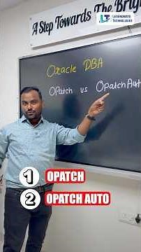 OPatch vs OPatchAuto Explained | Learnomate Technologies |