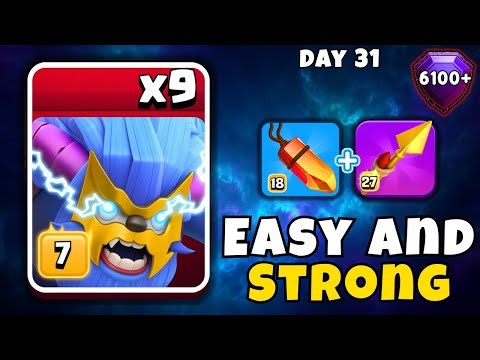 Pushing 6100+ Trophies with Super Yeti Attack Strategy!