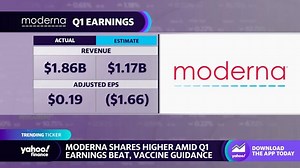 Moderna stock closes higher on earnings beat, unexpected profit