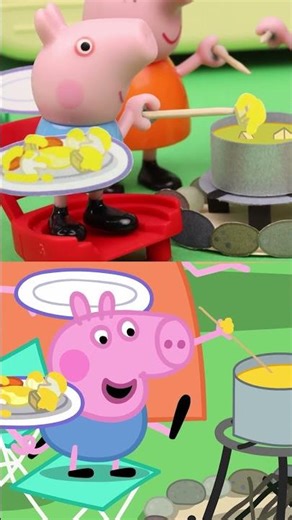Peppa Pig Histoires CONTRE Jouets: Fondue